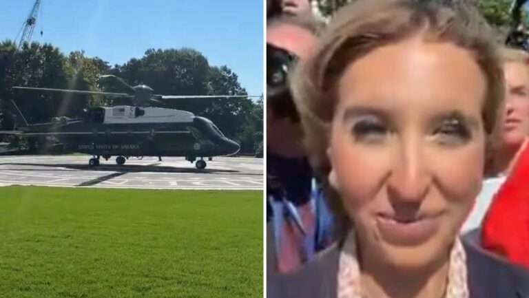 Helicóptero le vuela las pestañas a una periodista