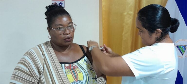 Realizan Campaña Nacional de Vacunación contra La Influenza en Bluefields
