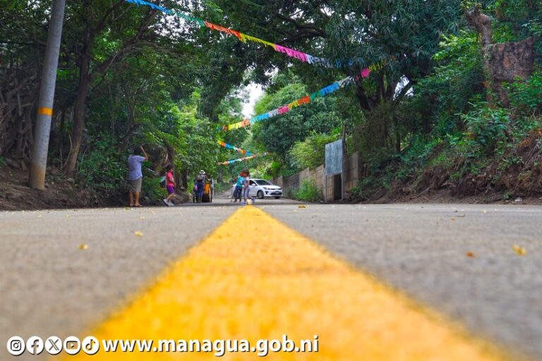 ALMA inaugura 10 cuadras de calles en Las Viudas