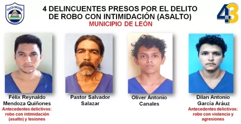 Policía Nacional captura a 16 delincuentes en León