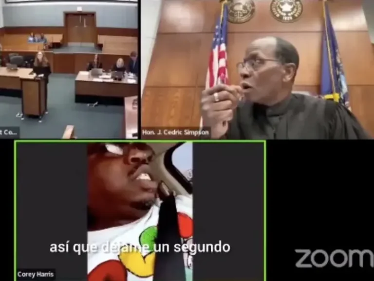 Hombre con licencia suspendida se conecta a audiencia manejando el auto