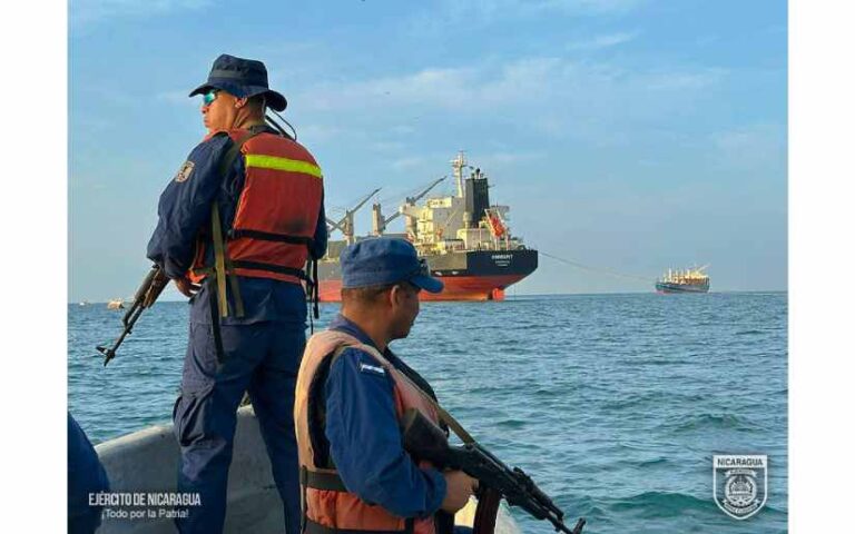 Ejército de Nicaragua brindó seguridad e inspección a embarcaciones y flota pesquera industrial