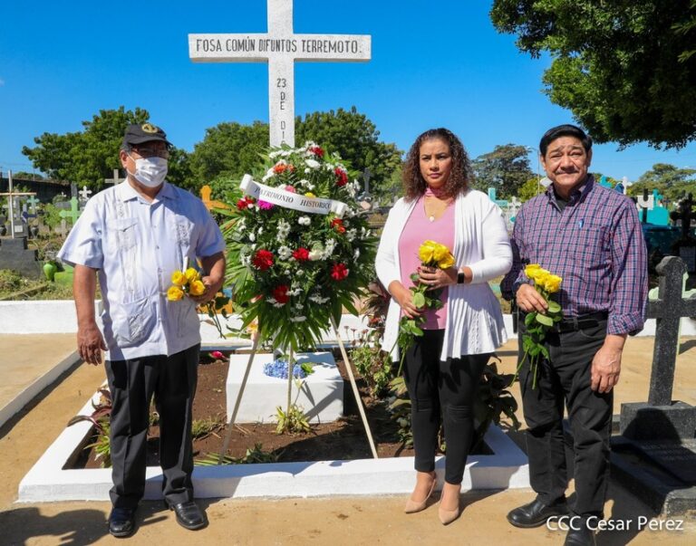 Rinden homenaje a las víctimas del terremoto de 1972