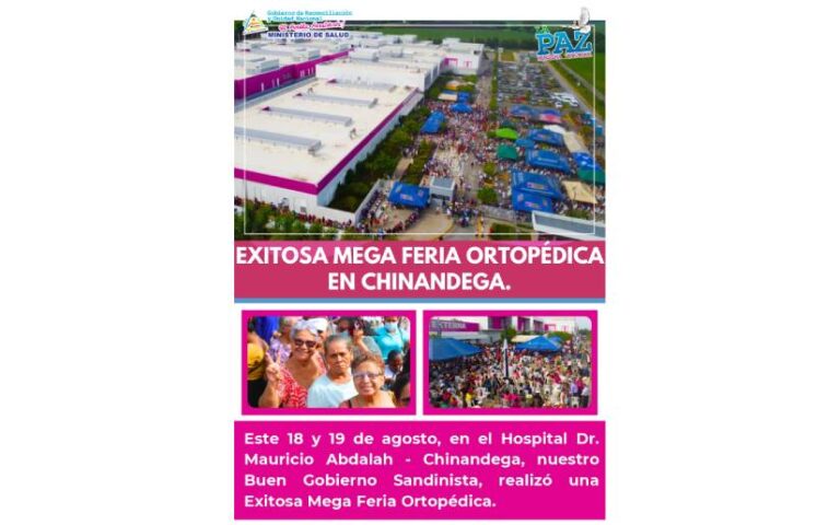 Exitosa Mega Feria Ortopédica dirigida a familias de Chinandega
