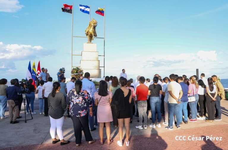 Nicaragua saluda el 193 aniversario del tránsito a la inmortalidad del Libertador de América, Simón Bolívar