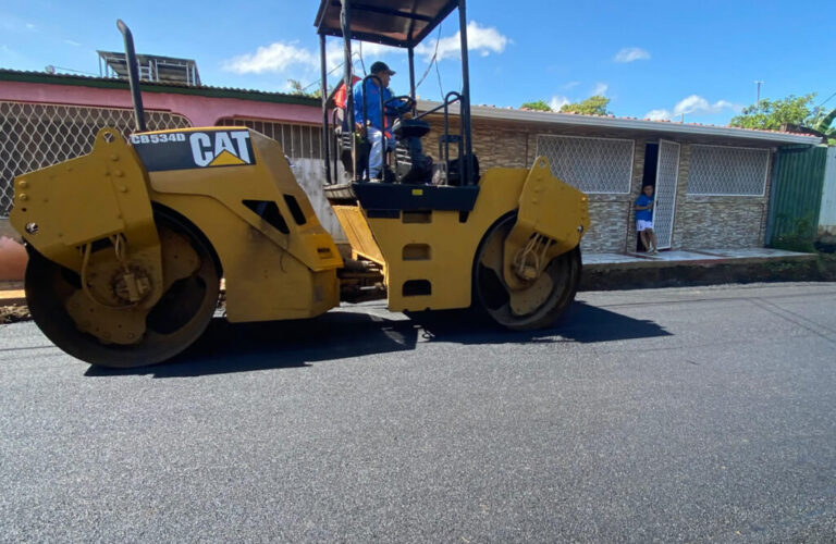Barrio Naciones Unidas con sus calles revestidas