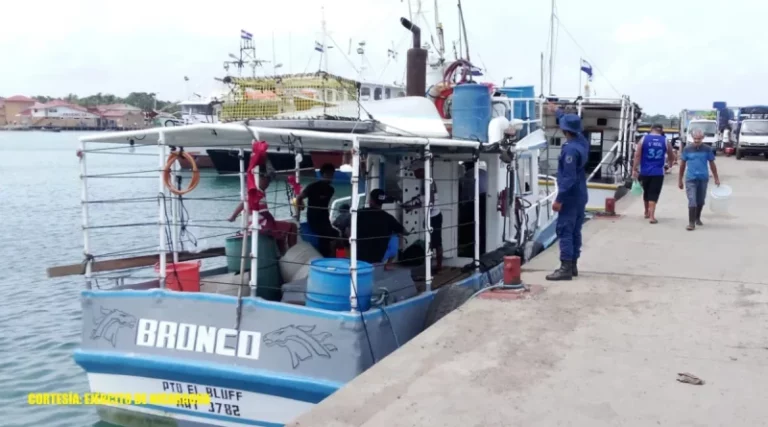 Ejército de Nicaragua brindó protección, seguridad e inspección a embarcaciones y flota pesquera industrial