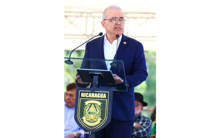 Compañero Ovidio Reyes en la Clausura del Plan de Protección y Seguridad de la Cosecha Cafetalera