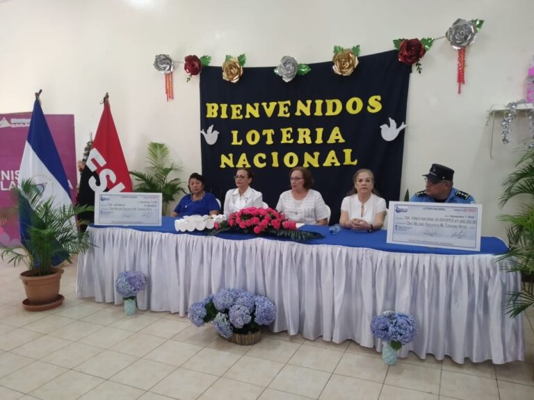 Lotería Nacional entrega 23 millones de córdobas en utilidades