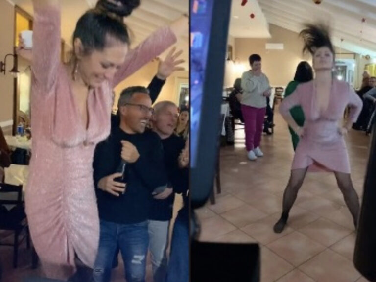 Mujer saca su baile prohibido en la fiesta de fin de año de su trabajo
