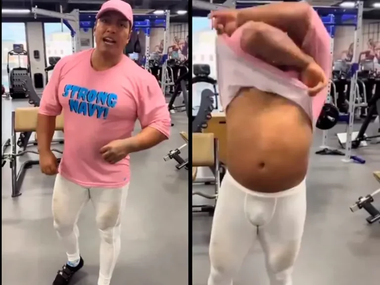 Hombre quiso opacar a seguidores con su ‘cuerpower’