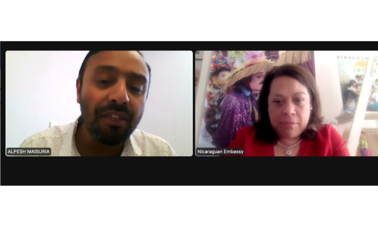 Nicaragua en reunión con Académico de Universidad de Bristol