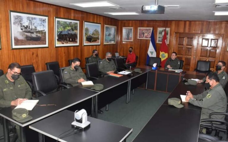Reunión de trabajo entre el Ejército de Nicaragua y las Fuerzas Armadas de Honduras