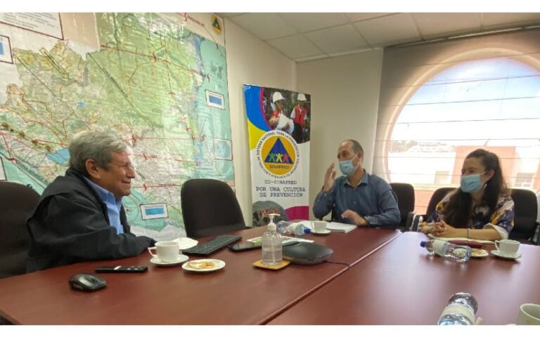 Sinapred y nueva funcionaria de cooperación y ayuda humanitaria de COSUDE