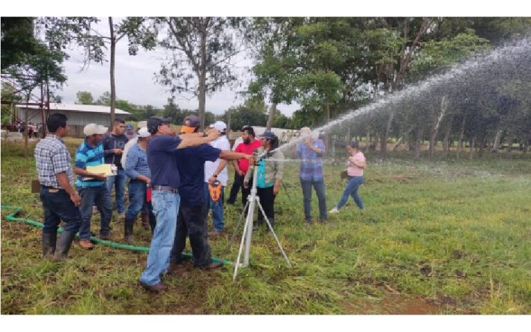 Realizan acompañamiento a pequeños productores con sistemas de riego