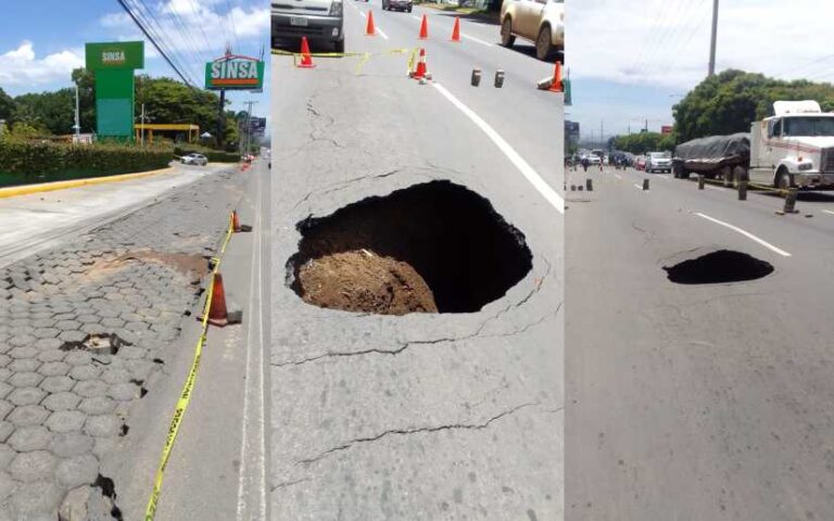 ENACAL concluye reparación de fuga en carretera a Masaya