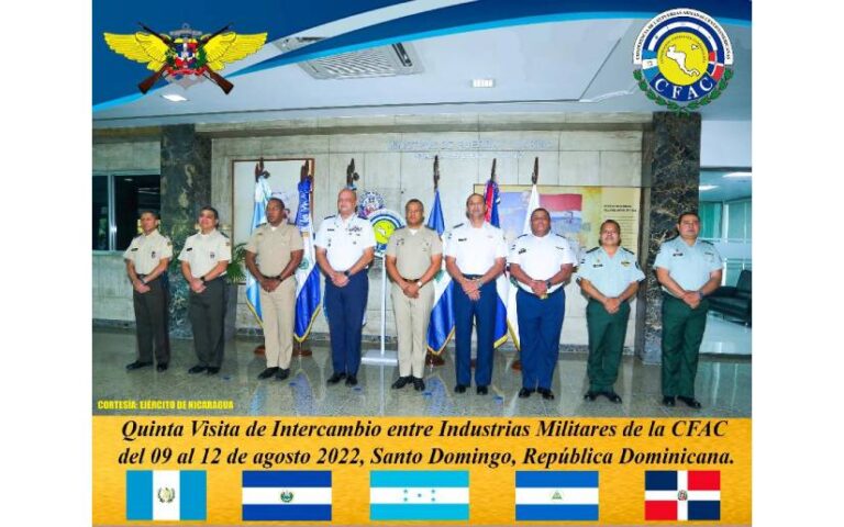 Ejército de Nicaragua en visita de Intercambio de Industrias Militares de la CFAC