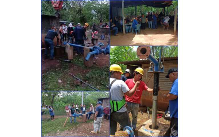 ENACAL rehabilita equipo de bombeo en dos comunidades de Tipitapa