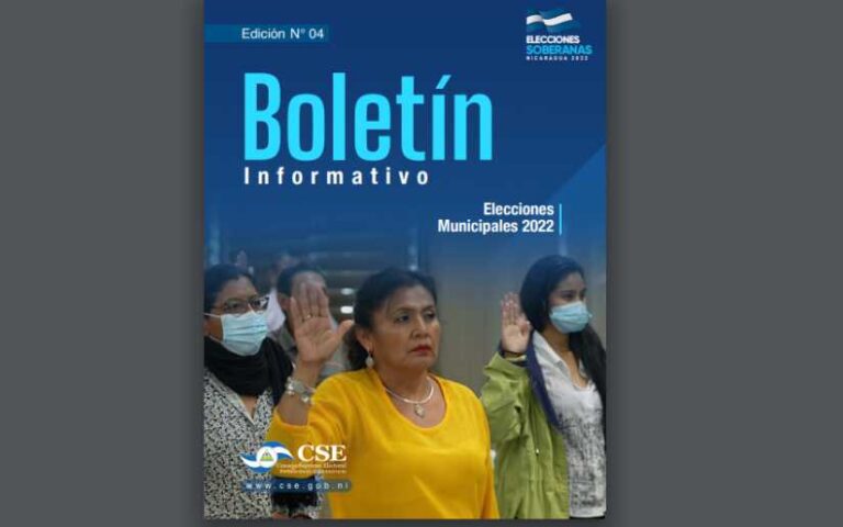 Consejo Supremo Electoral: Boletín informativo No. 4 Elecciones Soberanas 2022