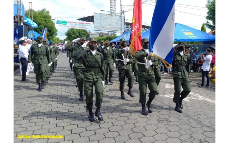 Ejército de Nicaragua participa en el 166 aniversario de la Batalla de San Jacinto