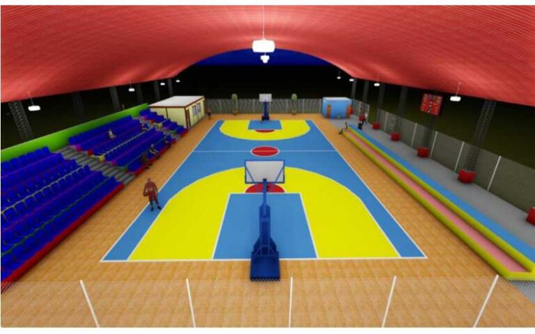 Larreynaga inicia la remodelación de la cancha deportiva