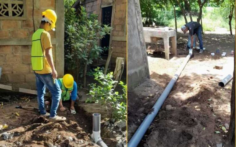 ENACAL conecta a 147 familias a la red de alcantarillado en Malpaisillo