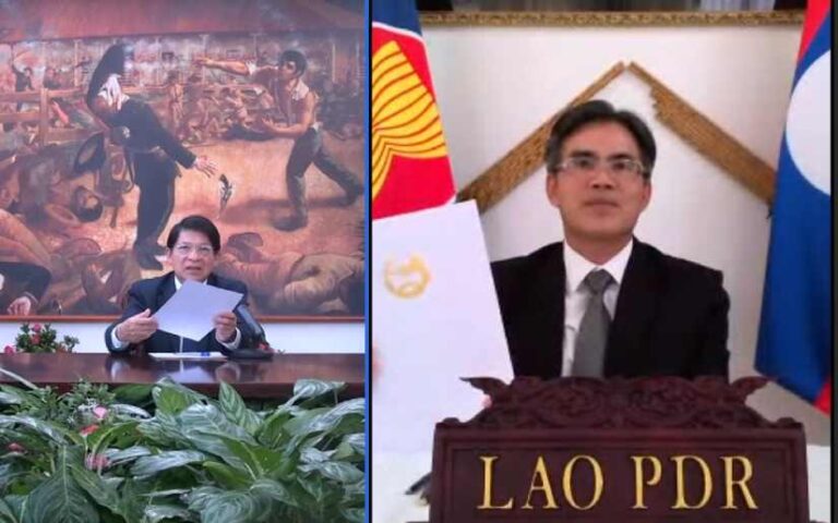 Embajador de la República Democrática Popular Lao presenta Copias de Estilo