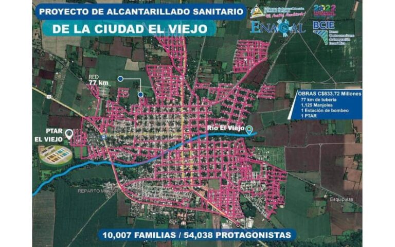 Inician alcantarillado sanitario en El Viejo