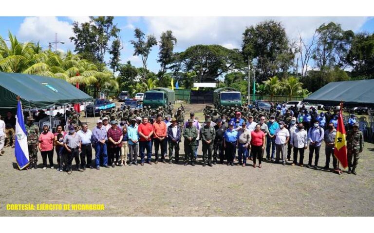 Ejército presentó plan de protección de la cosecha cafetalera en Carazo