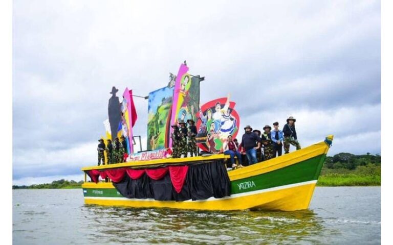Carnaval acuático “Alegrías del Pueblo” en San Carlos, Río San Juan