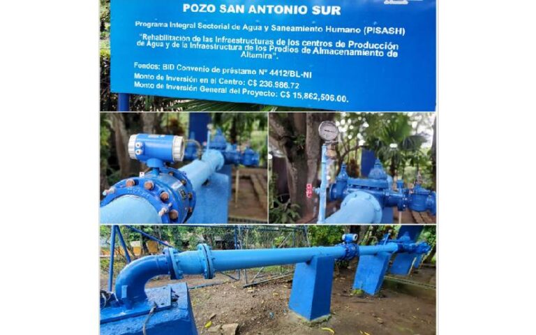 ENACAL continúa mejorando pozos de agua potable en Managua