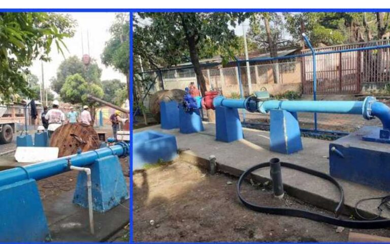 Enacal continúa trabajos de perforación en nuevo pozo de agua en la Colonia Nicarao