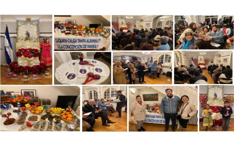 Celebran la Purísima en la Embajada de Nicaragua en Bélgica