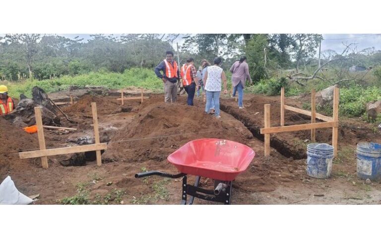 Inician construcción de viviendas del Programa Bismarck Martínez en San Marcos