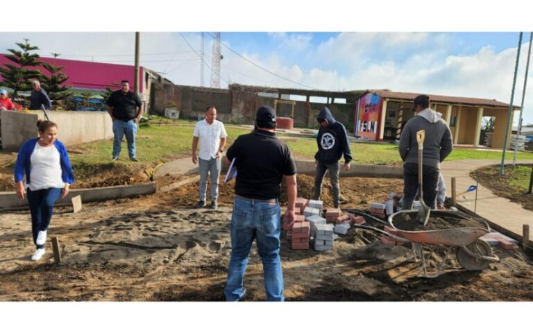 Así avanza el proyecto de remodelación del Mirador Sandino II etapa en el Crucero