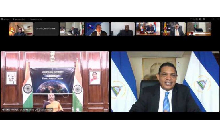 Nicaragua en la “Cumbre Voz del Sur”, organizada por el gobierno de la India