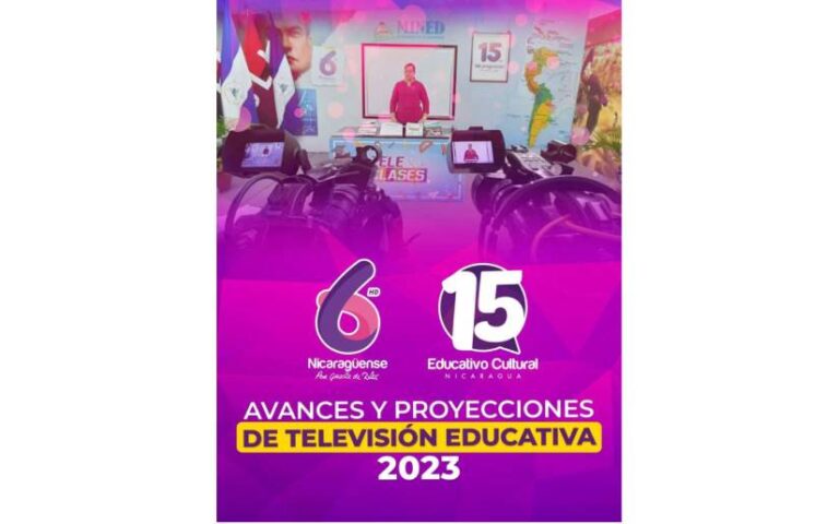 Este es el informe de avances y proyecciones de Televisión educativa 2023 en Nicaragua
