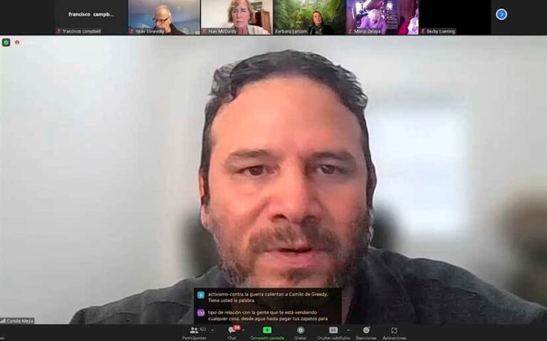 Camilo Mejía comparte sus vivencias en Nicaragua a través de un webinario