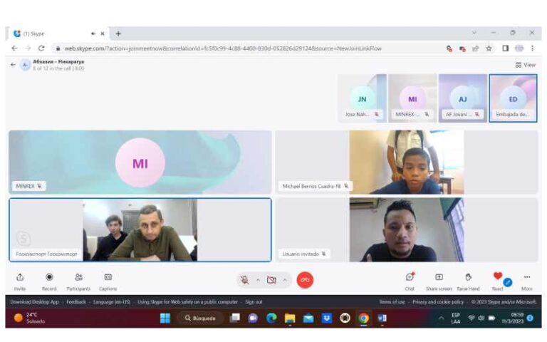 Realizan Segundo Torneo Amistoso de Ajedrez en línea entre Abjasia y Nicaragua