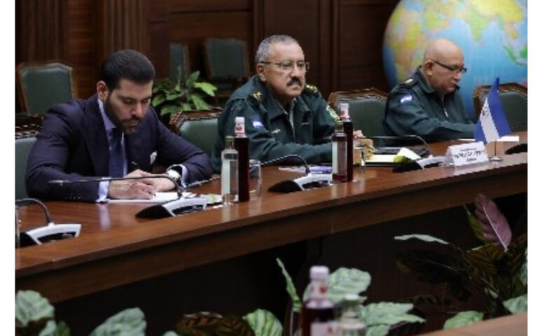 Delegación de Nicaragua en reunión con el Ministerio de Defensa de Rusia