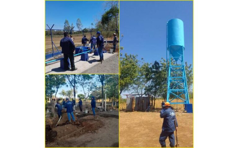 ENACAL inaugura sistema de agua en la comunidad Los Sánchez Norte, San Rafael del Sur