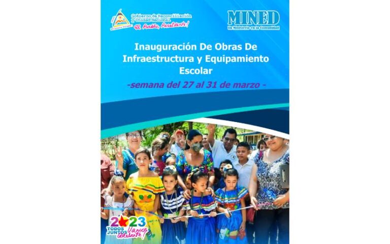 Boletín Gráfico: Inauguración De Obras de Infraestructura y Equipamiento Escolar