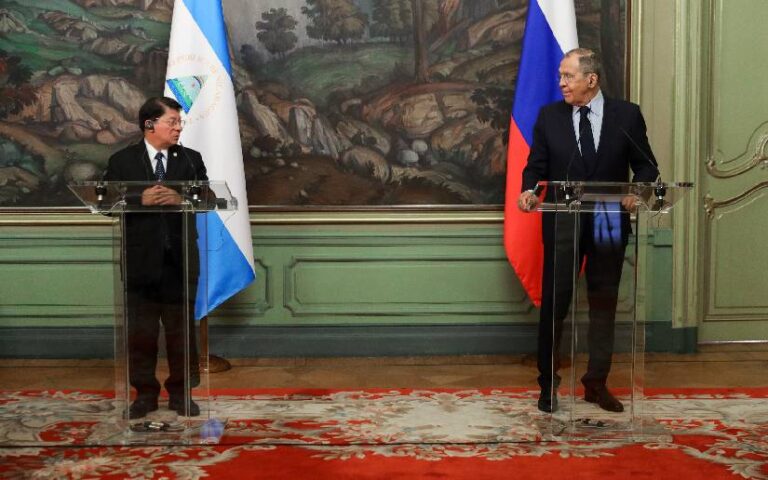 Delegación de Nicaragua en encuentro con Canciller de la Federación Rusa Serguéi Lavrov