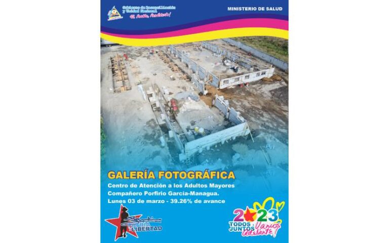 Avanza la construcción del Centro de Atención Para El Adulto Mayor Porfirio García