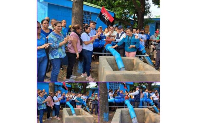 Enacal y familias inauguraron pozo de agua en Ciudad Sandino