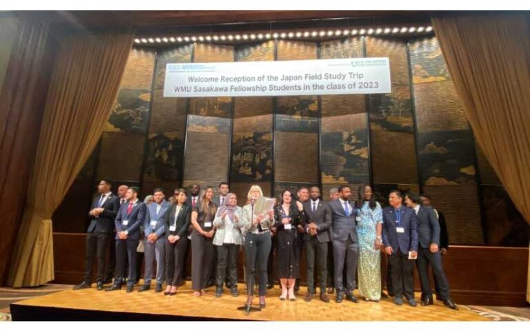 Estudiantes de la Beca Sasakawa son recibidos en Japón