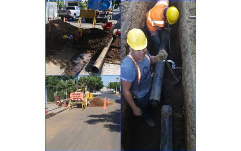 Realizan reemplazo de tuberías obsoletas en tramos prioritarios de Managua