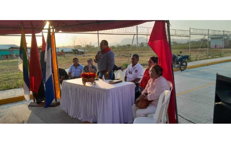 Inauguran proyecto de construcción de calles de concreto en el municipio de Matiguás