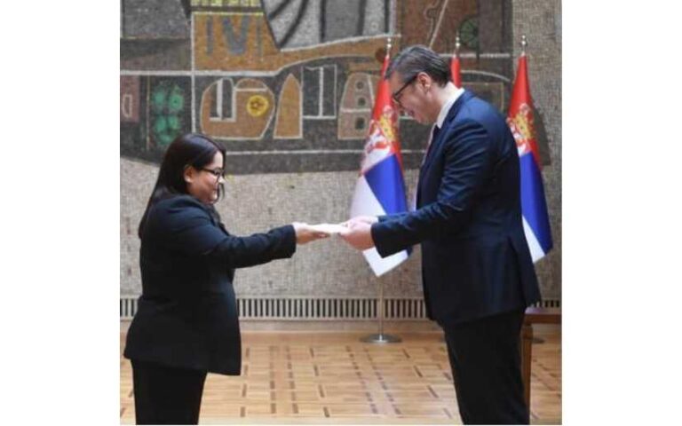 Embajadora de Nicaragua presentó cartas credenciales ante Presidente de la República de Serbia