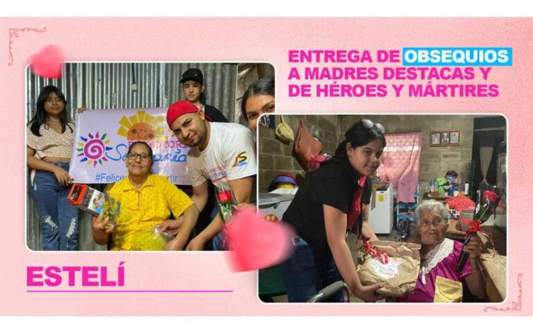 Entregan obsequios a madres de héroes y mártires de Nicaragua